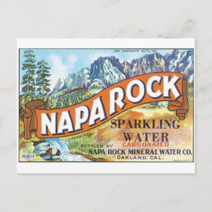 Napa Rock Sparkling Water Oakland California Label Postcard