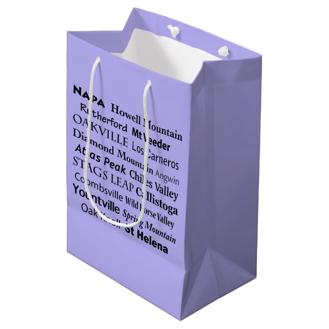 Napa Sonoma Wine Gift Bag (Front Angled)