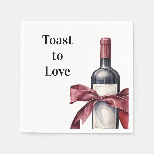 Napa Valley Bachelorette Party Paper Napkin (Front)