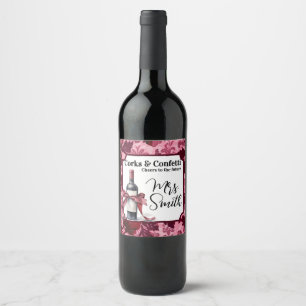 Napa Valley Bachelorette Party Wine label