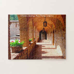 Napa Valley California.Christmas Greetings Jigsaw Puzzle