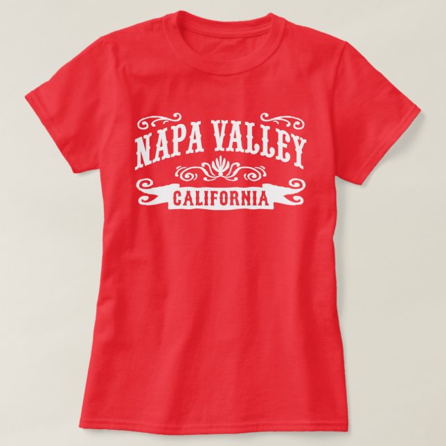 Napa Valley California T-Shirt (Design Front)