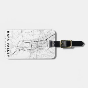 Napa Valley Map Luggage Tag