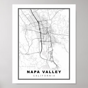 Napa Valley Map Poster
