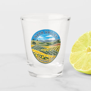 Napa Valley Mustard Flowers USA Shot Glass