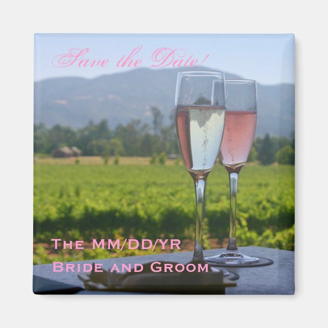 Napa Valley Save the Date! Magnet (Front)