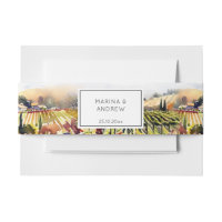 Napa Valley vineyard watercolor wedding