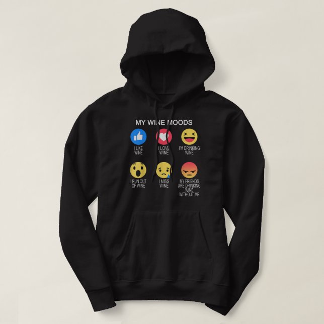 Napa Valley Wine Funny Humour Accessories for Wome Hoodie (Design Front)
