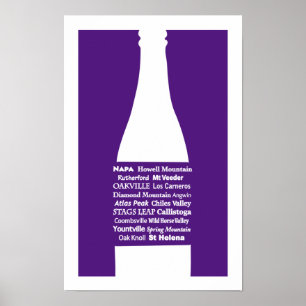 Napa Wine Purple Print