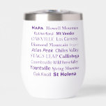 Napa Wine Tumbler<br><div class="desc">A great gift!  Napa's AVAs,  wine regions featured on an insulated wine tumbler.</div>