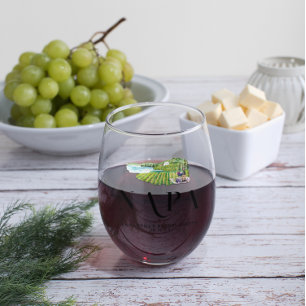 Napa Winery   Monogram Bachelorette Stemless Wine Glass