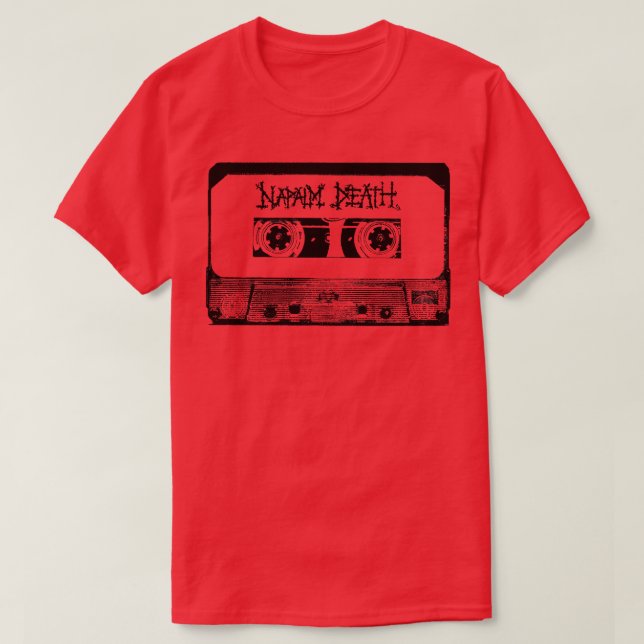 Napalm Death Cassette Tape T-Shirt (Design Front)