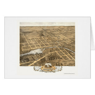 Naperville, IL Panoramic Map - 1869