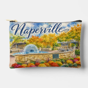 Naperville Illinois Dandelion Fountain Riverwalk Accessory Pouch