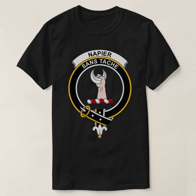 Napier Crest Tartan Clan Scottish Clan 1 T-Shirt (Design Front)