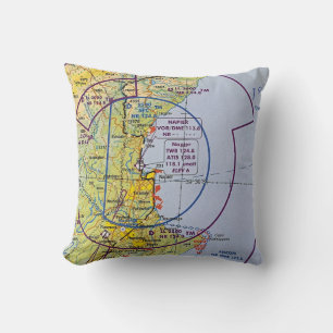 Napier Hawkes Bay Aviation VNC Chart Cushion