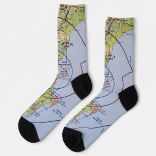 Napier New Zealand VFR VNC Aviation Chart Socks