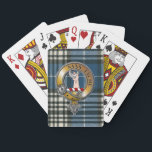 Napier Tartan & Badge Playing Cards<br><div class="desc">Perfect for the games,  or gift. Use the EDIT DESIGN button and TRANSFER THIS DESIGN to any one of more than 1000 different products. Customise with photo and add text to create a unique gift sure to be a hit at the family reunion or Highland Games.</div>
