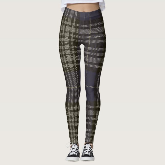Napier Tartan Clan Plaid Leggings (Front)