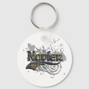 Napier Tartan Grunge Key Ring