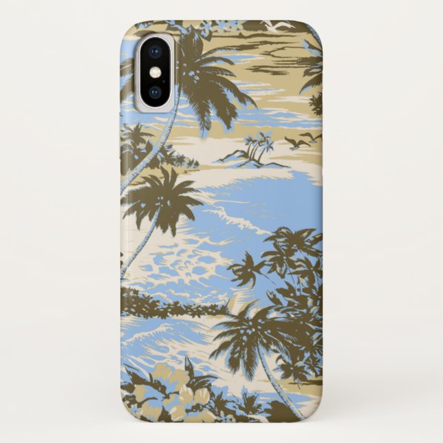 Napili Bay Hawaiian Island Scenic Sky Blue Case-Mate iPhone Case (Back)
