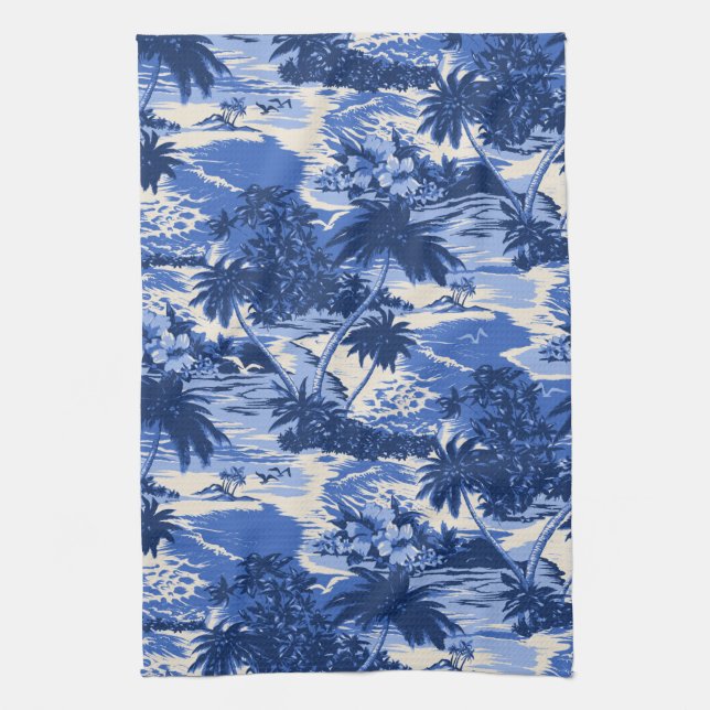 Napili Bay Hawaiian Kitchen Towel (Vertical)