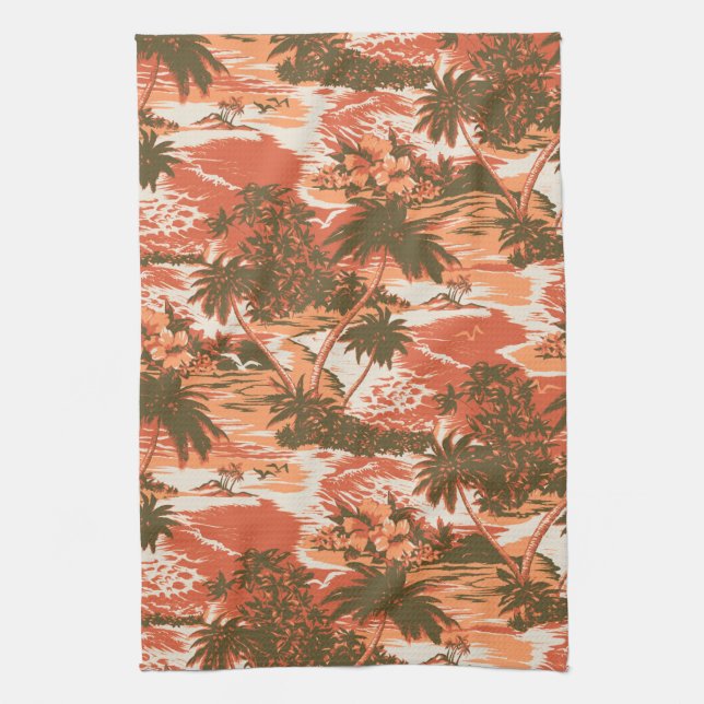 Napili Bay Hawaiian Kitchen Towel (Vertical)