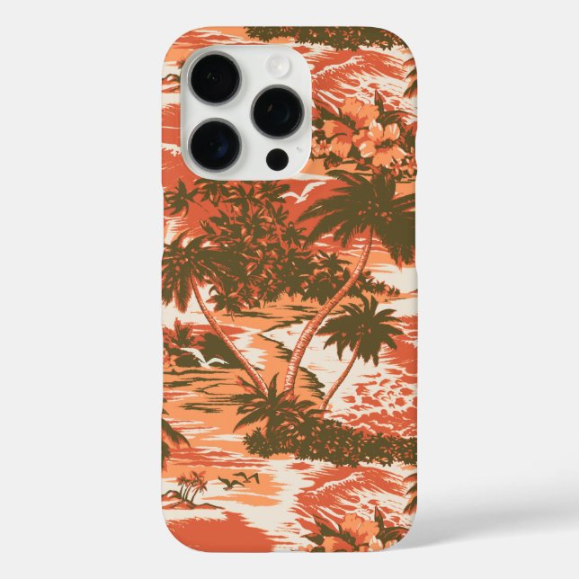 Napili Bay Hawaiian Tropical Orange Case-Mate iPhone Case (Back)
