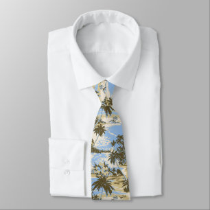 Napili Bay Tropical Hawaiian Two-sided Printed Tie