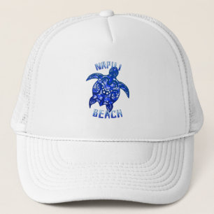 Napili Beach Hawaii Vacation Tribal Turtle Trucker Hat