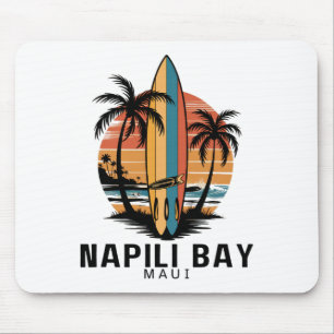 Napili Y Maui Surfing Surfer Mouse Mat