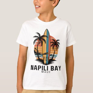 Napili Y Maui Surfing Surfer  T-Shirt