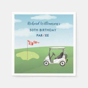 NAPKIN 50th Birthday Party Men's Golf Theme Party