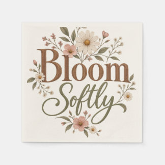 Napkin: Bloom Softly Floral Paper Napkin