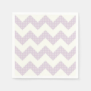 Napkin/Chevron and Polka Dots Napkin
