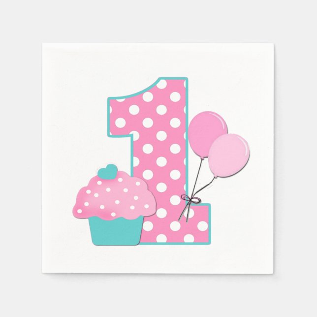 Napkin/First Birthday Napkin (Front)