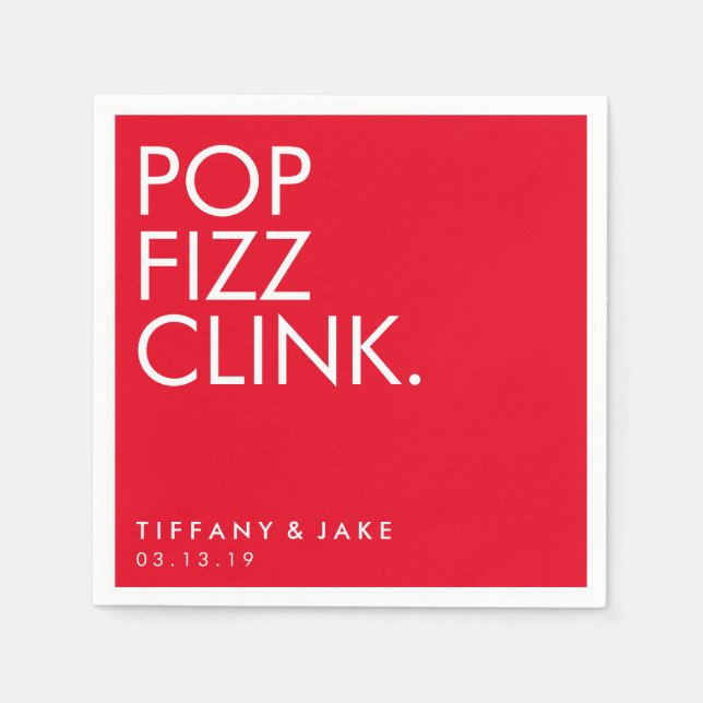 Napkin - Pop Fizz Clink (Front)