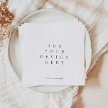 Napkin Printing Custom Design<br><div class="desc">Download your template as a JPEG with the 'bleed' option selected. Under the 'personalise this template' section,  replace the current graphic with your own JPEG file.</div>