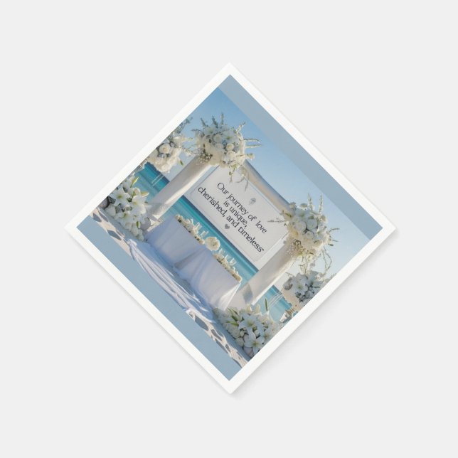 Napkins-Elegant Bridal Napkins (Corner)