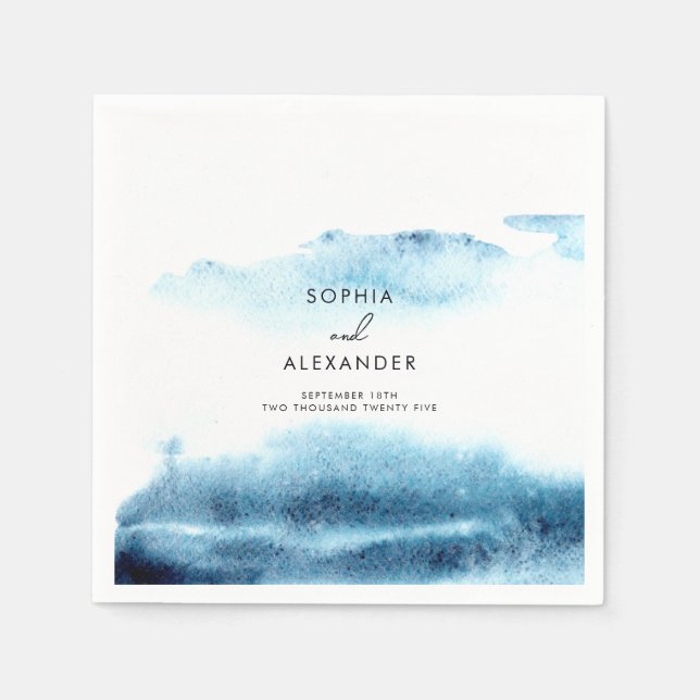 Napkins for a Modern Wedding.  (Front)