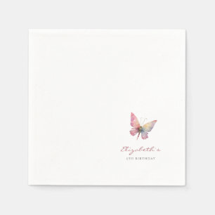 Napkins for Girls' Butterfly-themed Birthday Party