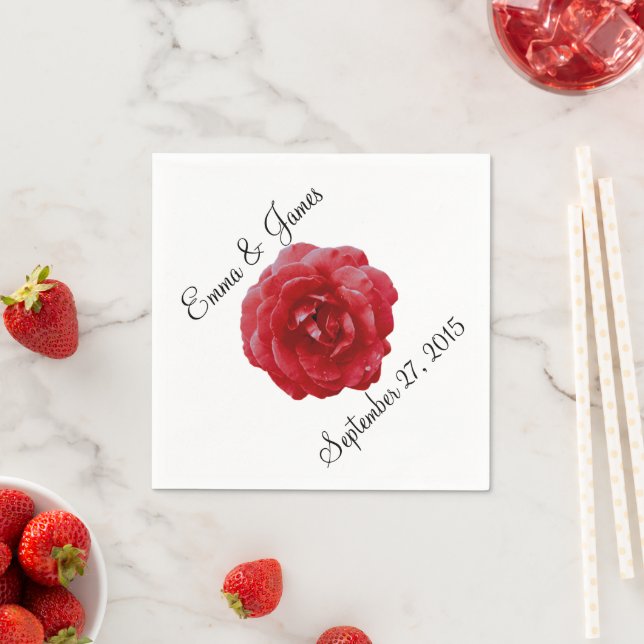 Napkins - Paper - Red Red Rose (Insitu)