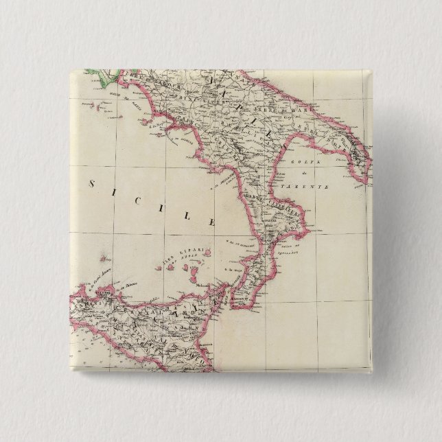 Naples and Sicily 26 15 Cm Square Badge (Front)