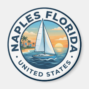 Naples Bay Sailing Area Florida Magnet