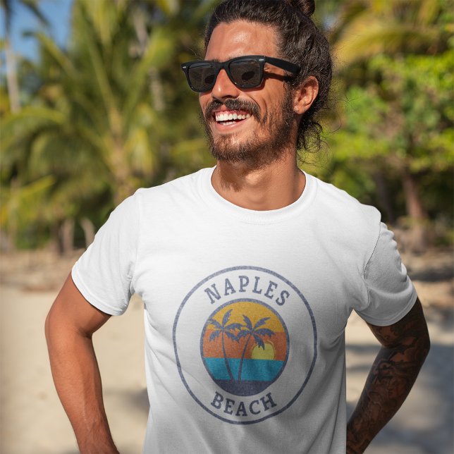 Naples Beach, Florida Faded Classic Style T-Shirt (Creator Uploaded)