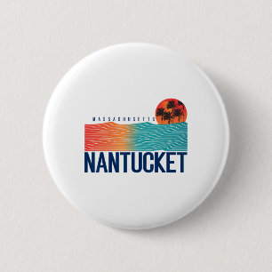 Naples Beach Florida Men Surfing Women 6 Cm Round Badge