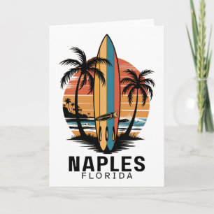 Naples Beach Florida Surfing Surfer _1 Card