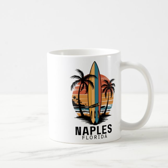 Naples Beach Florida Surfing Surfer _1  Coffee Mug (Right)
