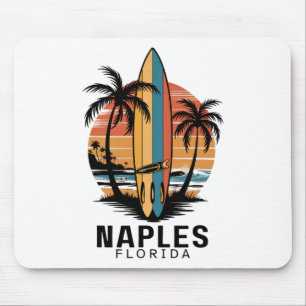 Naples Beach Florida Surfing Surfer _1 Mouse Mat