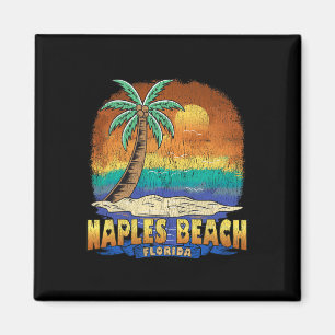 Naples Beach Florida Vintage Distressed Souvenir Magnet